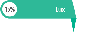 Luxe : 15%